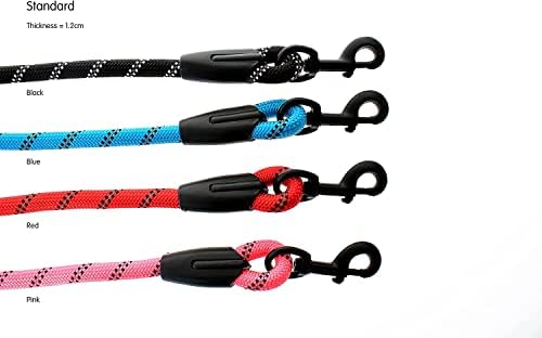 Рефлексивно олово за јаже со кучиња со поставена рачка - повеќекратни опции за големина и боја