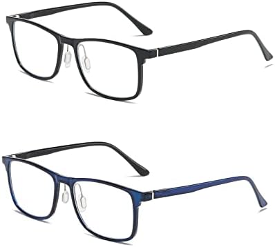Kokobin 2-пакет сина светлина блокирајќи очила за читање за жени и мажи, читачи на пролетни шарки против очите на очите