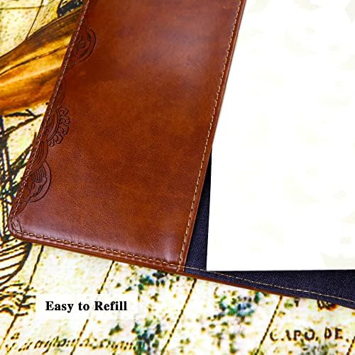 B6 Journal Vintage Brown Rudder Leather Journal Journal Diare Threebook Combination Combunty Combunty Cative Creative канцелариски материјал