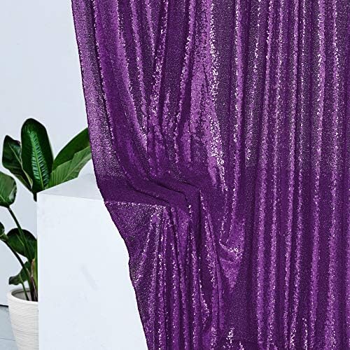 10 € 10ft Виолетова Sequin Позадина Завеса, Сина Фотографија Позадина Сјајот Завеси Ткаенина Позадина За Свадба Партија Декор