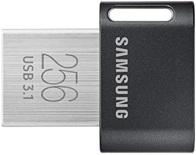 SAMSUNG USB Флеш Диск Тип-А ОДГОВАРА Плус, 256 GB, 400 Mb / S Читање, 110 Mb / S Пишуваат, Мали USB 3.1 Флеш Диск Со Клучеви, Gunmetal