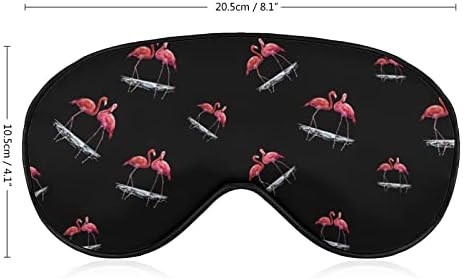 Фламинго вода за спиење за слепите маски за очила за очила за очи со прилагодлива лента за жени мажи ноќ