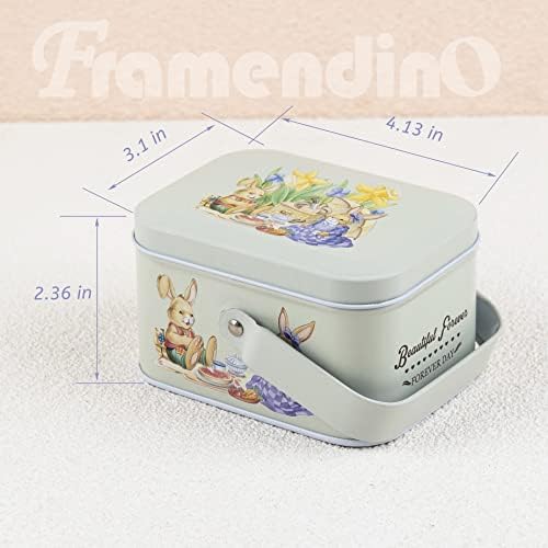 Framendino, 4 Пакет Мини Куфер Бонбони Кутии Мали Калај Кутии Цртан Филм Калај Плоча Подарок Кутија Монета Контејнер Празна Кутија