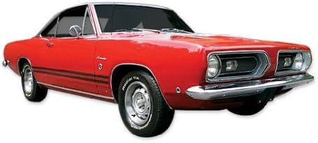 Phoenix Graphix 1967 1968 Plymouth Barracuda Declass & Duper Body Stripes комплет - бело