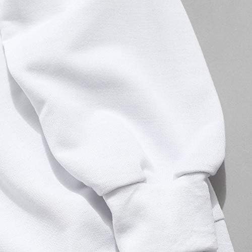 Машка лесна качулка Менс Менс Обични дуксери Обични крпеници Тенок вклопување дуксена облека за блуза со долги ракави со долги ракави