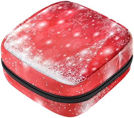 Период торба, санитарна торба за складирање на салфетка, држач за подлога за период, торбичка за шминка, Божиќна снегулка