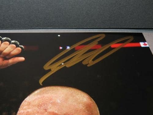 Geорж Св. Пјер потпиша UFC 8x10 Фото автограмирана PSA/DNA COA 1B - автограмирани UFC фотографии