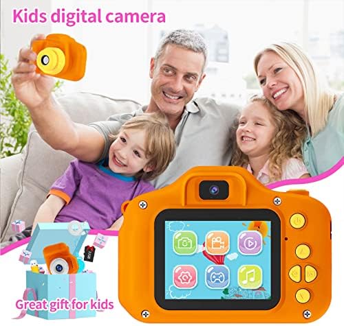 Детска Камера За Момчиња Девојчиња - 2 Инчни IPS Детска Камера ЗА Деца 1080p Видео Камера Детска Камера Роденденски Подароци за