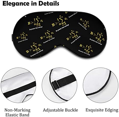 Математика да биде поголема од просечната маска за спиење за слепите за спиење Симпатична обвивка за сенка на очите со прилагодлива лента за жени