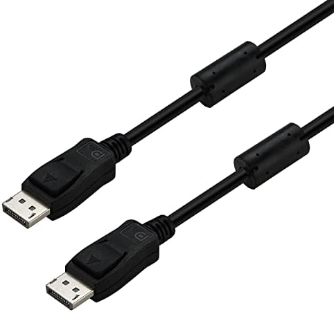 DisplayPort 1.4 Кабел 3,9ft со двојни прсти на јадрото на феритот за анти -електромагнетна интерфејс, DP машки до DP машки кабел