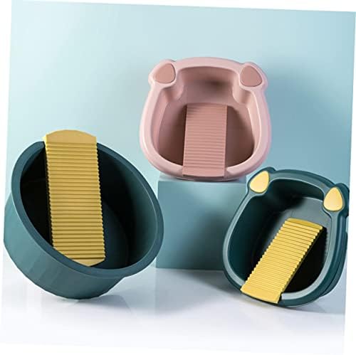 Toyvian 1 сет басен за миење деца алатки јапонски басен за миење слив за миење садови за домашни алатки облека чистење алатки за миење
