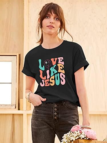 Ounените од унар, сакаат како Исус Писмо да печатат долги ракави, џемпер на маичка на христијанска маичка со религиозни маички