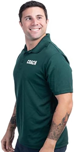 Тренер | Тренерска поло маица - кралска сина, црвена, зелена, морнарица, црни перформанси мажи жени со кошула со кошула
