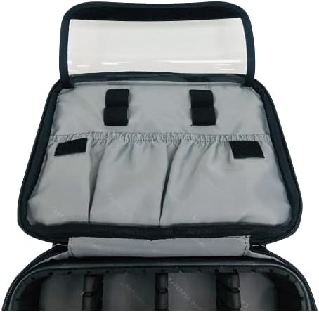 Случај за додатоци за магистерски ленти Делукс, преносна торба за складирање на организатор за патувања со отстранливи делители за куглање