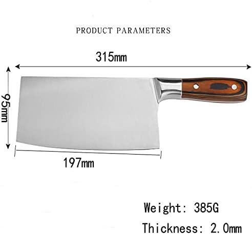 CRIVERS Cleaver Нож, Месо Cleaver, Сечење Нож 4Cr13 Остар Сечилото Кујна Готвач Ножеви Кинески Фалсификувани Нож Мултифункционален Кујна Сечкање