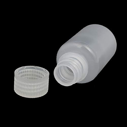 X - DREE 5pcs 50ml Пластични Широк Устата Течност DIY Чување Шише Контејнер Јасно (5pcs 50ml ди пластика бока ларга ликвидо