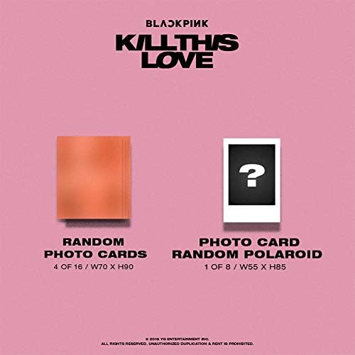 YG Entertainment [Official] Изберете BlackPink 2 -ри мини албум [Kill this Love] ЦД+кутијата за ЦД+фотобук+The The Thriks Papers+Преклопениот