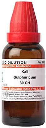 Д -р Вилмар Швабе Индија Кали Сулфурикум разредување 30 CH шише од 30 ml разредување