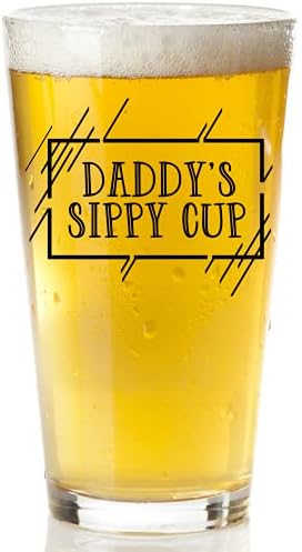 Чаша За Пиво Од Пиво на тато-Смешни Подароци За Нов Татко За Прв Пат Родители-Уникатен Божиќ, Денот На Татковците или Роденденски