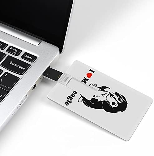 Ја Сакам Мојата БИГЛ Картичка USB 2.0 Флеш Диск 32g/64G Шема Печатени Смешни
