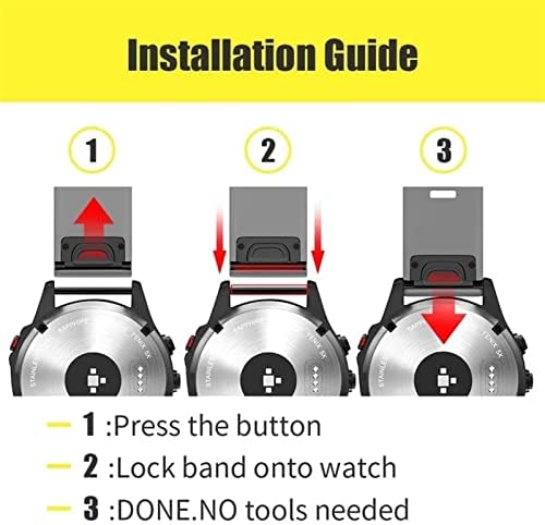 АНЗОАТ Нови Ленти За Паметни Часовници За Гармин Феникс 7 7Х 6 6Х 5Х 5 5С 3 3ХР Претходник 935 945 С60 Ремен За Брзо Ослободување Силиконска
