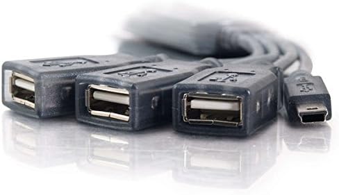 C2G USB Центар, 4 ПОРТА USB Центар Кабел, USB Кабел, 11 Инчи, Сива, Кабли Да Одат 27402