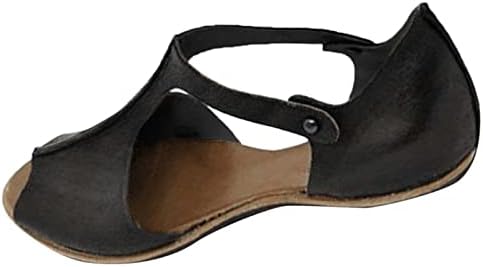 Женски гроздобер станови сандали отворени пети риба уста сандали удобност се лизгаат на чевли за слајдови обувки затворени/отворено