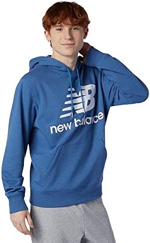 Нова рамнотежа машка NB Essentials наредени лого -пуловер качулка