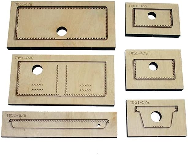 Јапонски челик сечило DIY кожен паричник држач за картички Дрво умираат исечени килофни шаблони за ракави за рака, поставена