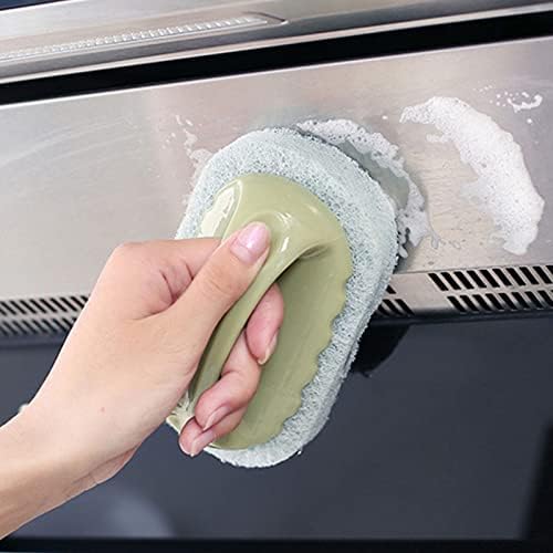 Четка за чистење на плочки за домаќинства кујна и четка за чистење бања со рачка повеќе функционална обична боја када шпорет четка за