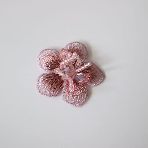 G-rui 8pc/Поставете рачно изработени цвеќиња за облека за облека DIY шијте на цветни закрпи за украсување на облека