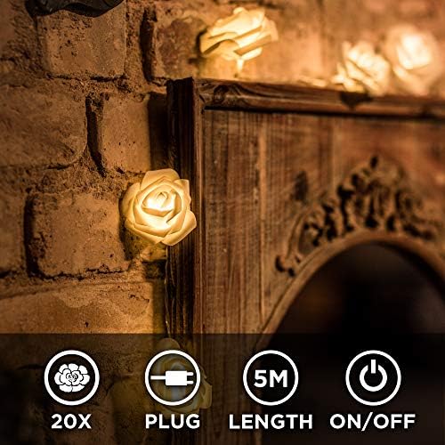 Cozyhome - приклучок за цветни светла од 4,5yd Fairy, управуван со далечински управувач | Романтични светла за LED во спална соба