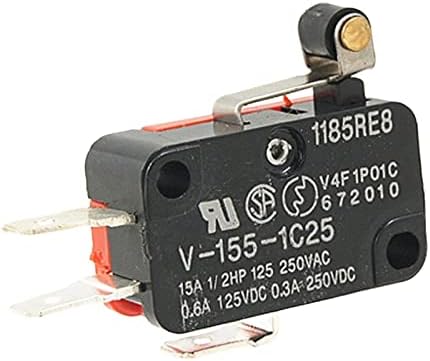 DASBE 10PCS V-155-1C25 Микро Ограничување Прекинувач Краток Шарка Ролери Рачката РАКА Spdt Предвремени Акција Нови