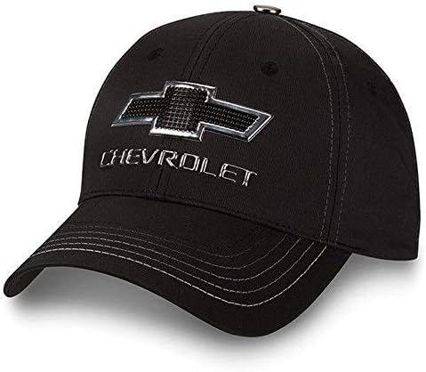 Chevy Truck Black/Silver Metallic Bagge Cap Cap Нова капа на Chevrolet Bowtie