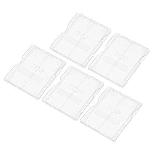 Јокиве 5 Пакет Кутија За Складирање Слајд, Пластичен Држач За Стакло Со Микроскоп | 2 Слотови Одговара На 75 х 25мм Стандардни Слајдови, Јасно