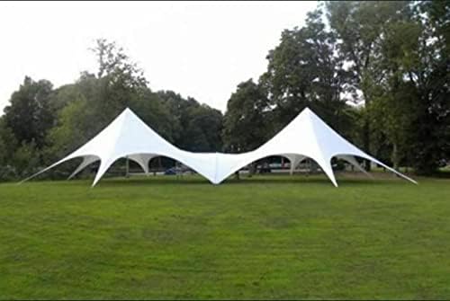 Комерцијален свадба настан кампување на плажа двор во двор базен двоен Starвезден шатор за истегнување