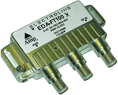Електролина ЕДА-ФТ100 1-порта за засилувач на мини кабел/засилувач за да се подели OTA антената на повеќе уреди-CabletVamps