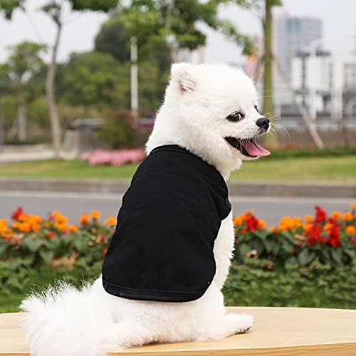 блуза од кучиња Shlutesoy Удобно симпатична додатоци за миленичиња со две нозе кученце елек кошула за кучиња црна XL