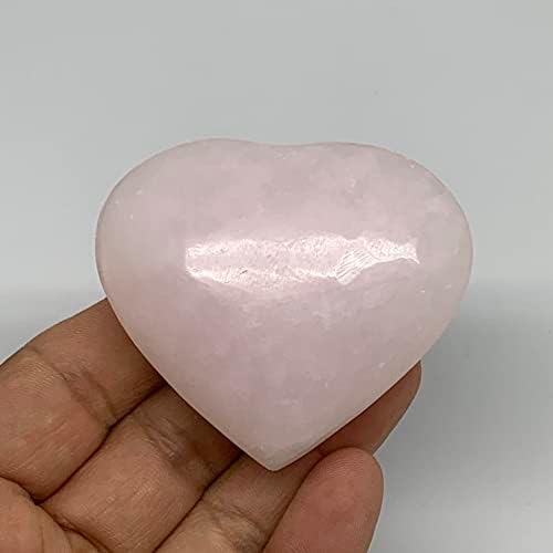 113,5 грама, 2 x 2,4 x 1.1 природно розово мангано калцитно срце од Авганистан, полиран, лекување на Реики, скапоцен камен, чакра, Б24861