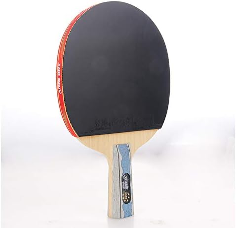 SSHHI 6 starвездени табели тенис лилјак, удобна рачка, професионален пинг-понг рекет, затворен и на отворено, отпорен на абење/како што е прикажано/долга рачка