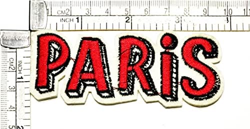 Кленплус 3 парчиња. Париз Лепенка Слоган Збор Смешни Стрипови Цртани Закрпи Везени Закрпи За Облека Фармерки Јакни Капи Ранци