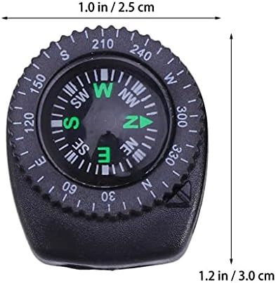 Huуху 2 парчиња одвојлив компас водоотпорен преносен компас кампување компас за опстанок алатки за часовник