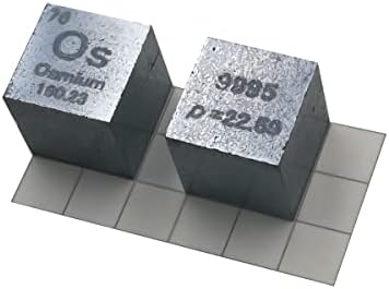 Коцка за густина на осмиум Golehs, лабораториско одделение точна над 99,9% висока чистота, што се користи за лабораториски експерименти