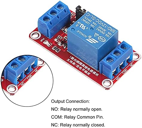 Модул за реле на каналот Almocn 6PCS DC 12V 1 со изолација на изолацијата на оптокулерот поддржува високо или активирање на ниско ниво