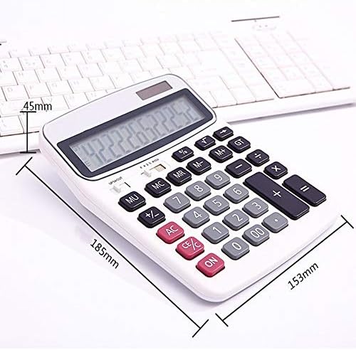 Калкулатор за калкулатор за работна површина Teerwere 12 цифри со двојна моќност компјутер соларна аритметички калкулатор Калкулатор