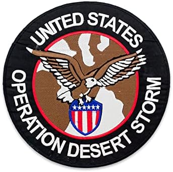 Операција на Операција на пустината бура орел w/штит 10 железо на централно лепенка за возач на мотоцикли или велосипедисти американски ветерани