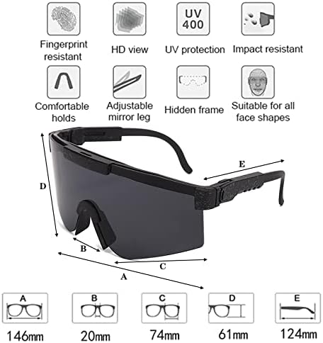 Туекота Спортски Очила За Сонце, Поларизирани Очила за Сонце, Ув400 Заштитни Велосипедски Очила, Спортски очила очила За Мажи Жени