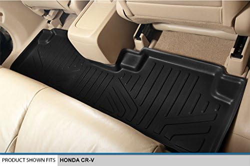 SmartLiner Custom Fit Floor Mats 2 Row Liner Set Black за 2007-2011 Honda CR-V