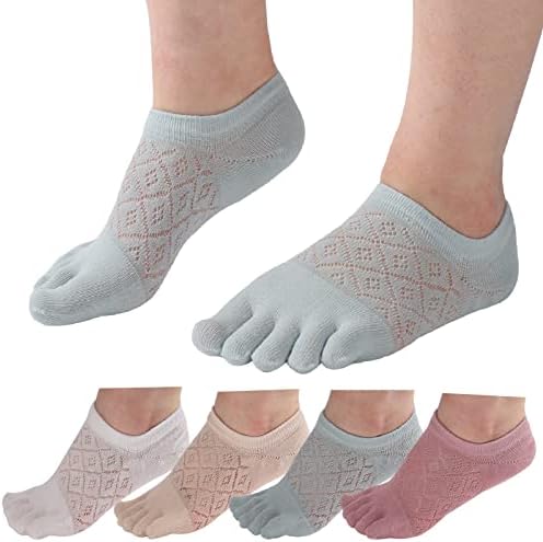 Чорапи со лесни пети на Хабитер, со ниски исечени пет прсти, чорапи за лагер на глуждот