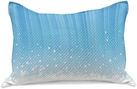 Амбезон Апстрактни плетени ватенка перници, starsвезди што се распрснуваат надолу на отворено небо живописни небесни зраци Дизајн, стандарден